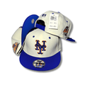 New York Mets White and Blue with 2000 Subway Series Patch – Snapback Cap